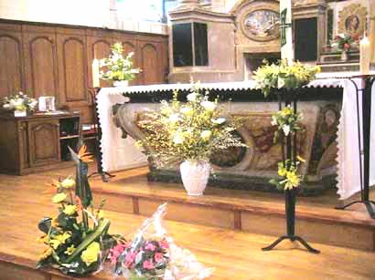 noces d'or autel eglise moreac